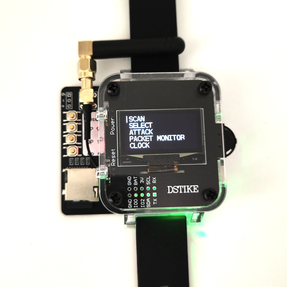 DSTIKE Deauther Watch Z ESP8266+Atmega32u4 IoT Security Test Watch Programming Tool Hacker Geek Maker Diagnostic Tools