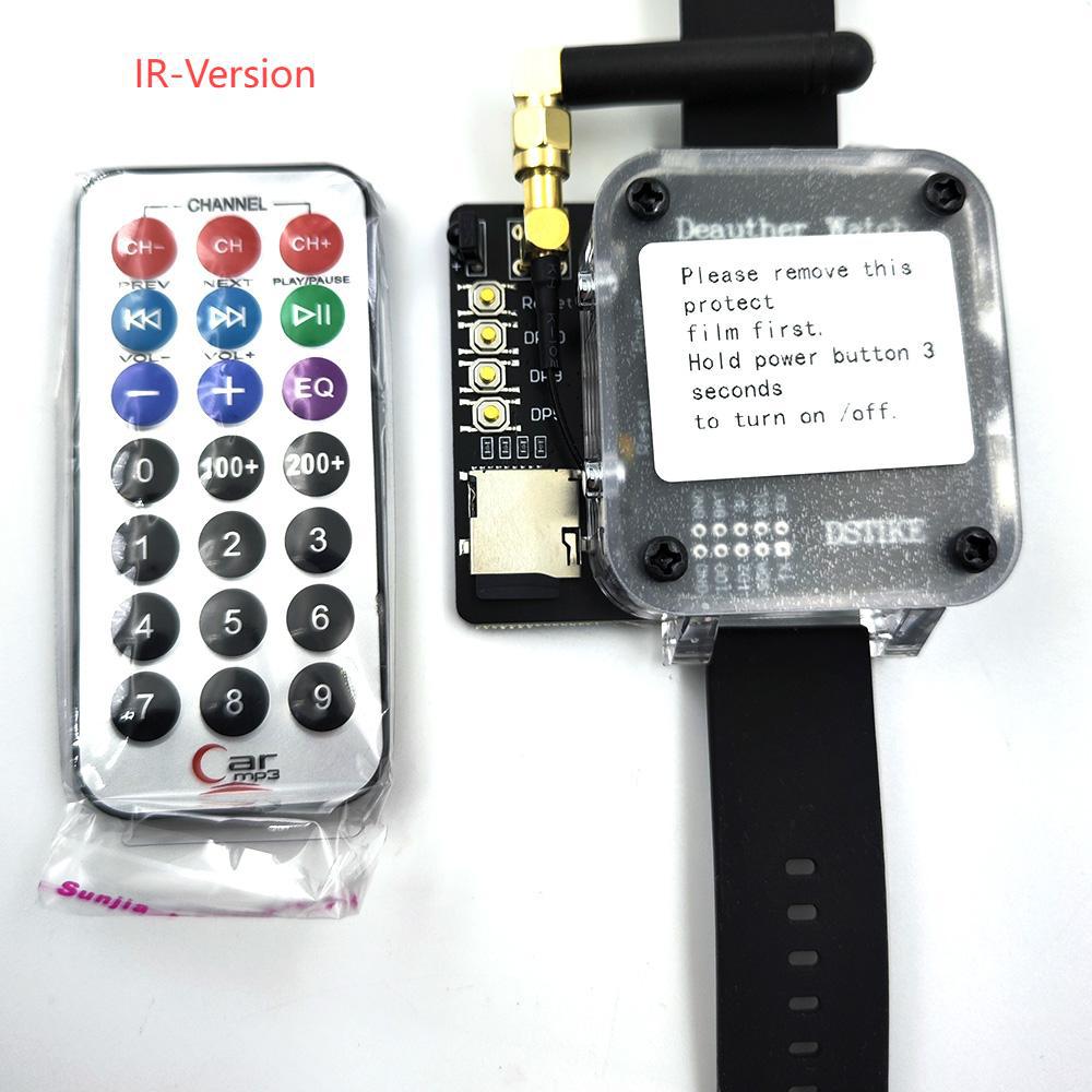Deauther Watch Z-IR ESP8266+Atmega32u4 Programming Watch Infrared Remote Control