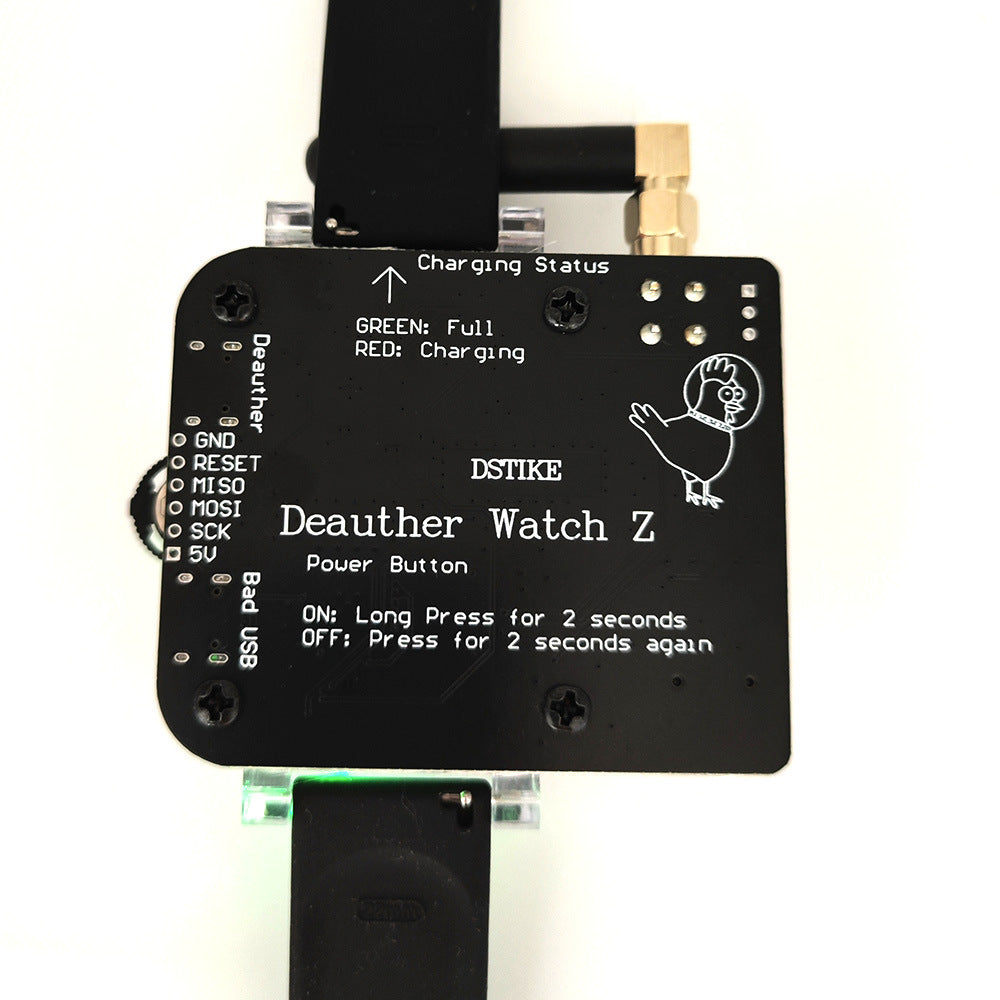 DSTIKE Deauther Watch Z ESP8266+Atmega32u4 IoT Security Test Watch Programming Tool Hacker Geek Maker Diagnostic Tools
