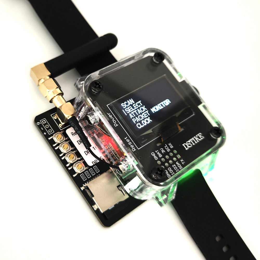 DSTIKE Deauther Watch Z ESP8266+Atmega32u4 IoT Security Test Watch Programming Tool Hacker Geek Maker Diagnostic Tools