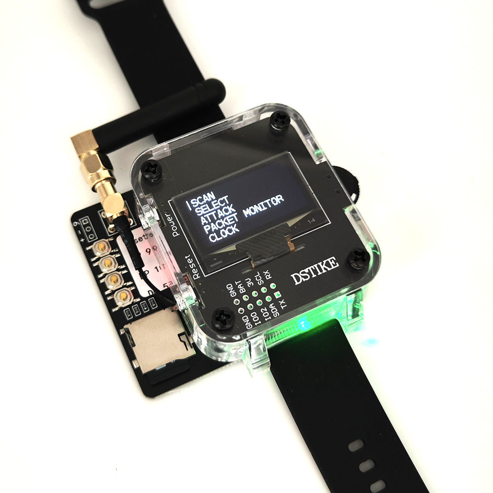 DSTIKE Deauther Watch Z ESP8266+Atmega32u4 IoT Security Test Watch Programming Tool Hacker Geek Maker Diagnostic Tools