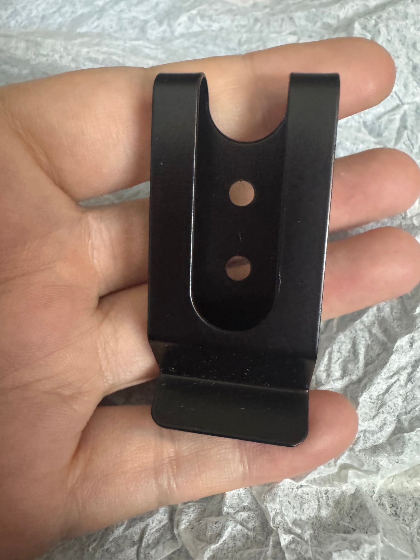 DIY knife sheath mobile phone back clip 55*25 back clip mobile phone clip manganese sheet clip leather case hardware U-shaped